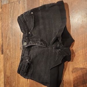 Black jean shorts by Lauren Conrad